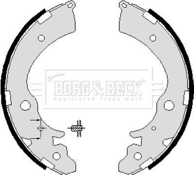 BORG & BECK stabdžių trinkelių komplektas BBS6071